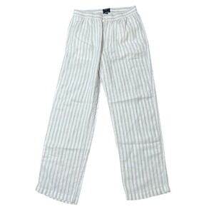 Todd Snyder Linen Striped Beach Pant Brown/Cream Size Medium 32X31